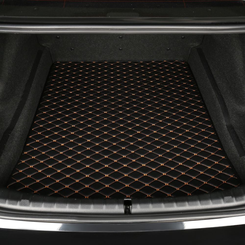 Alternative view of Base Trunk Mat - Black with Orange Stitching