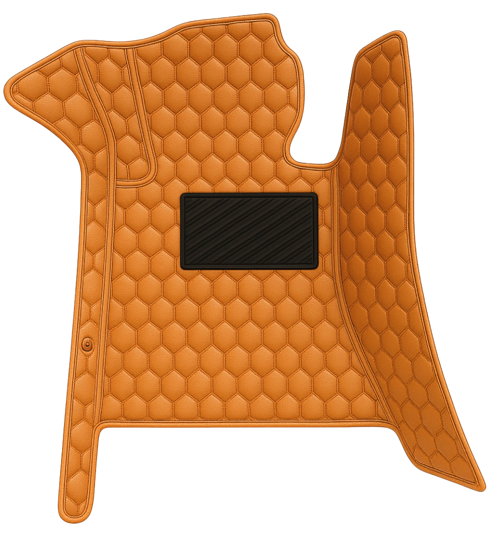 Honeycomb Series - Brown - Driver Mat