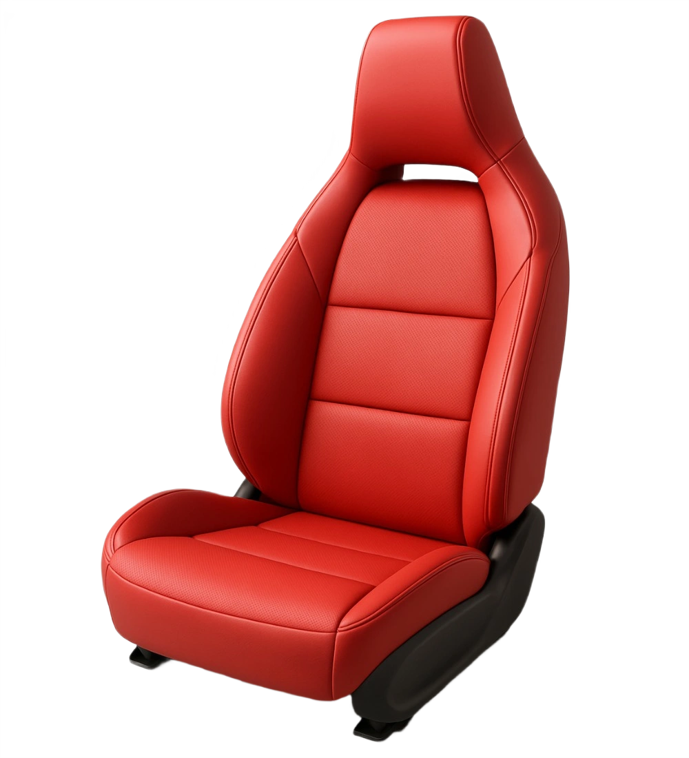 Red Seat Covers - Genuine Leather